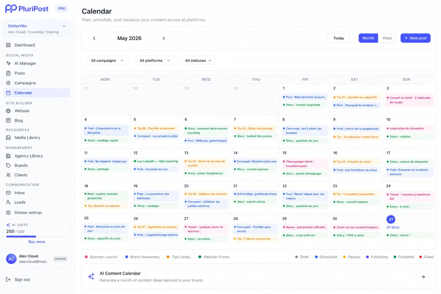 [TODO BN] Calendar